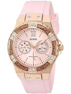 Rose Gold-Tone Pink Multifunction Watch