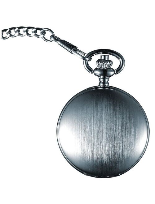 Visol VPW001 Scipio Brushed Chrome Quartz Pocket Watch