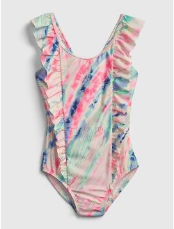 Kids Recycled Ruffle Swim One-Piece