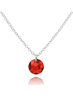 MaeMae Birthday Crystal Necklace - Swarovski Crystal Gemstone - 14k Chain 16-18”