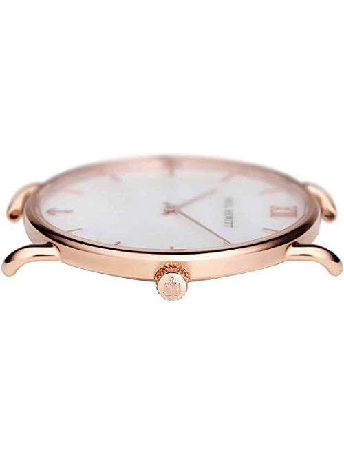 PAUL HEWITT Miss Ocean Line Pearl- Stainless Steel Watch for Women with Meshband in Rosegold, Pearl Dial