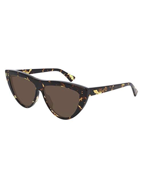 Bottega Veneta New-Classic BV1018S 002 Sunglasses Women's Havana/Brown Lens 57mm