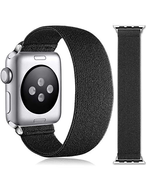 Muranne Compatible with Apple Watch Band 38mm 40mm for Women Men, Cute Nylon Elastic Bracelet Accessories Stretchy Loop Strap for iWatch SE Series 6 5 4 3 2 1, 38mm/40mm 