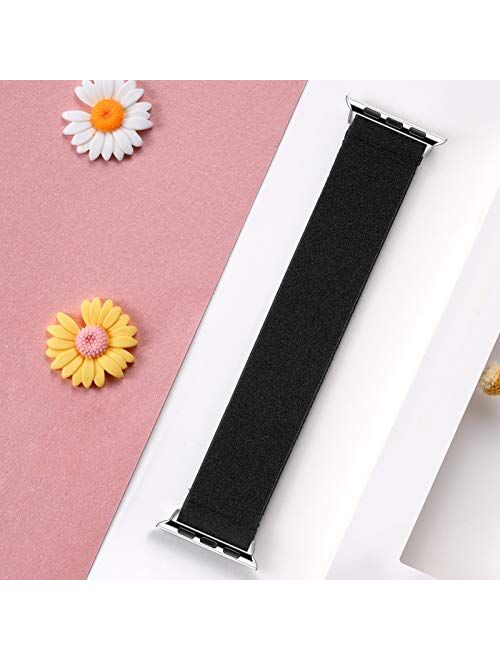 Muranne Compatible with Apple Watch Band 38mm 40mm for Women Men, Cute Nylon Elastic Bracelet Accessories Stretchy Loop Strap for iWatch SE Series 6 5 4 3 2 1, 38mm/40mm 