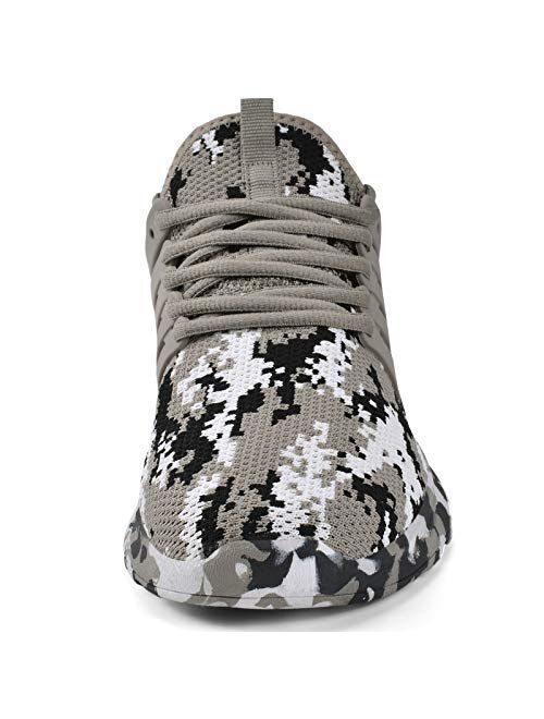 Troadlop Men's Running Shoes Non Slip Shoes Breathable Lightweight Sneakers Slip Resistant Athletic Sports Walking Gym Work Shoes