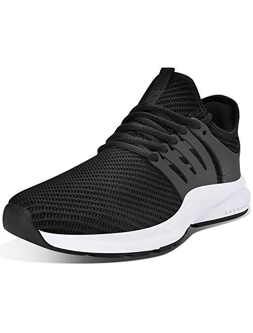 Troadlop Men's Running Shoes Non Slip Shoes Breathable Lightweight Sneakers Slip Resistant Athletic Sports Walking Gym Work Shoes