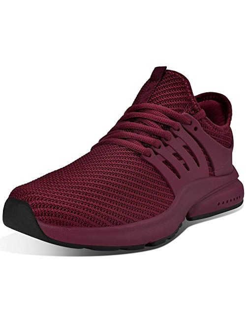 Troadlop Men's Running Shoes Non Slip Shoes Breathable Lightweight Sneakers Slip Resistant Athletic Sports Walking Gym Work Shoes