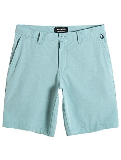 Men's Slim-fit Golf Shorts 9" Inseam Amphibious Casual Shorts Stretch Quick Dry Daily Casual Wear