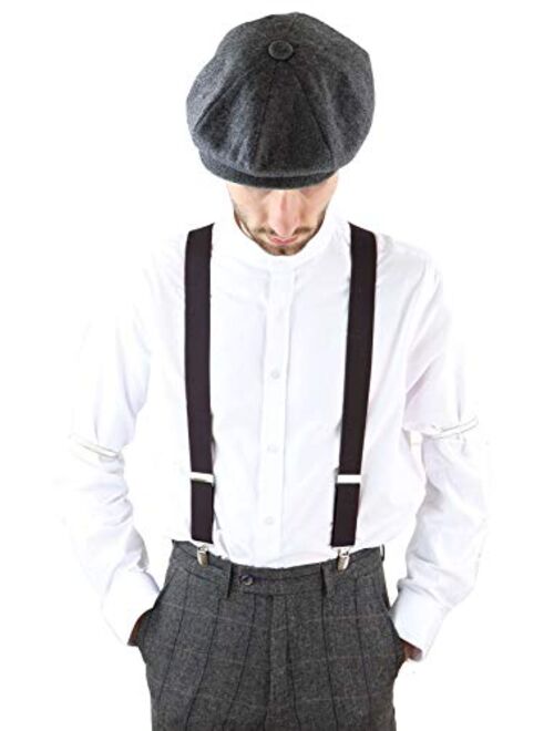 TruClothing.com Mens Classic Vintage Retro Trouser Braces Suspenders 1920s Gatsby