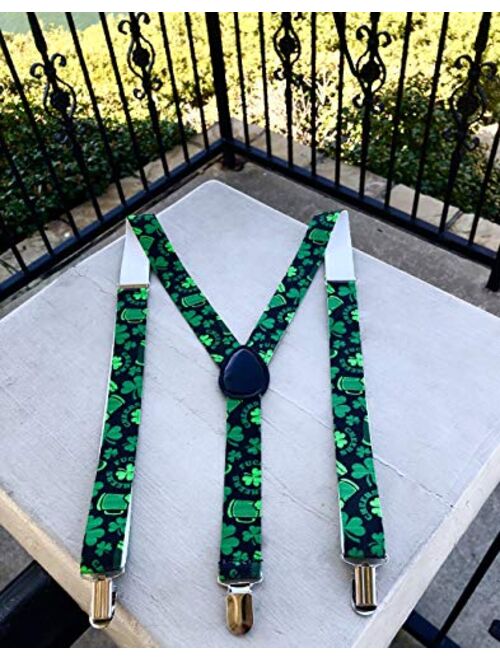 St Patricks Day Accessories Suspenders - Mens Suspenders with Clips - Many Colors to Choose From