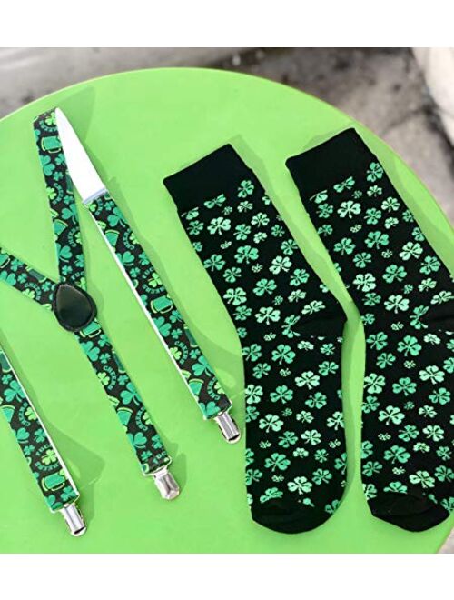 St Patricks Day Accessories Suspenders - Mens Suspenders with Clips - Many Colors to Choose From