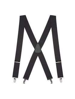 SuspenderStore Men's Solid Color CLIP Suspenders - 1.5-Inch Wide (4 sizes, 18 colors)