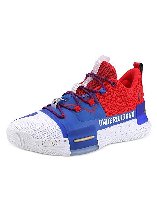 PEAK Mens Flash Basketball Shoes Lou Williams Underground Taichi Adaptive Cushioning Sneakers Non-Slip Sports Shoes for Running, Walking, Fitness