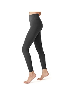 Womens Leggings No See-Through High Waisted Tummy Control Yoga Pants Solid Workout Running Legging for Women