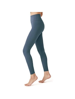 Womens Leggings No See-Through High Waisted Tummy Control Yoga Pants Solid Workout Running Legging for Women