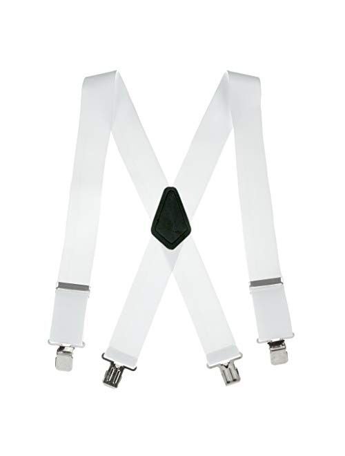 SuspenderStore Men's Classic 2-Inch Wide Clip Suspenders