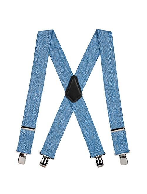 SuspenderStore Men's Classic 2-Inch Wide Clip Suspenders