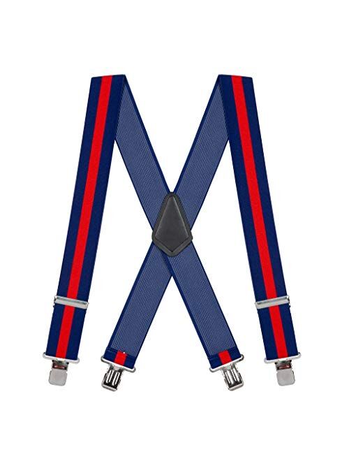 SuspenderStore Men's Classic 2-Inch Wide Clip Suspenders