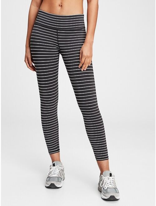 Gap GapFit High Rise Blackout Colorblock Stripe 7/8 Leggings