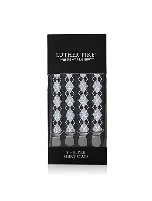 Luther Pike Seattle Shirt Stays For Men: Mens Tucker Garters Stay Tucked In: Uniform Military Police