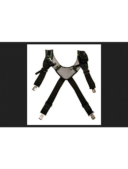 McGuire-Nicholas - BL-30289 30289 Bl- Load Bearing Gelfoam Suspenders For Added Back Support, Black Black