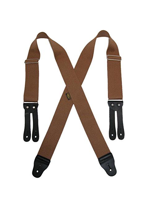 Welch Men's Big & Tall Elastic Button End Work Suspenders