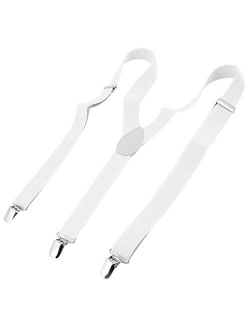 Lady Woman Adjustable Metal Clamp Elastic Suspenders Braces