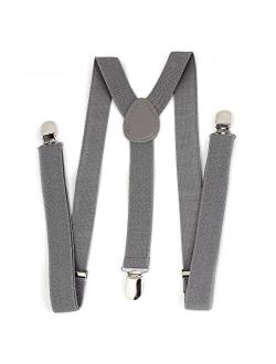 Lady Woman Adjustable Metal Clamp Elastic Suspenders Braces