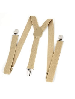 Lady Woman Adjustable Metal Clamp Elastic Suspenders Braces