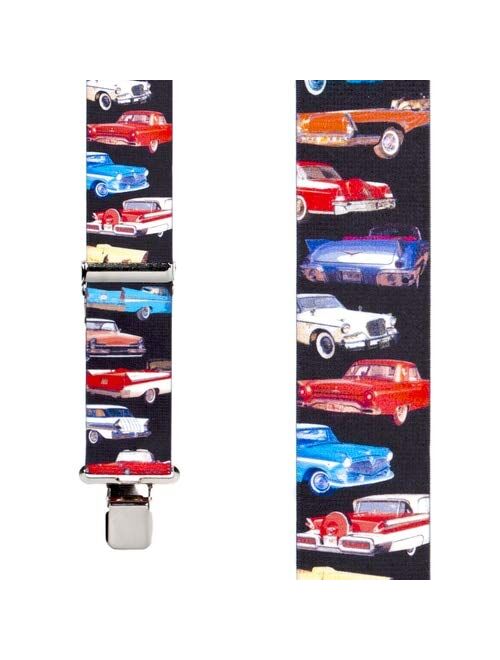 SuspenderStore Men's Class of 57 Car Clip-End Novelty Suspenders (3 Sizes)