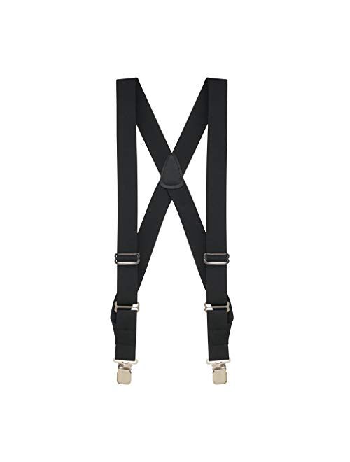 SuspenderStore Men's Side Clip Suspenders, 1.5-Inch Wide - Construction Clip