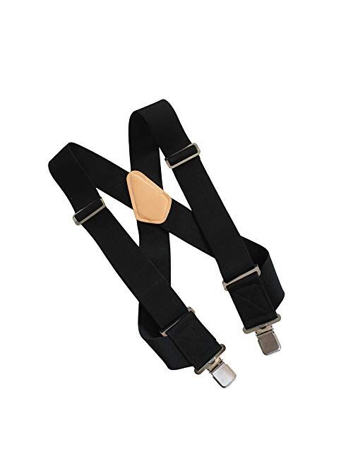 MELOTOUGH Men Side Clip Suspenders| Work Suspenders 2" Wide Trucker Style Suspenders