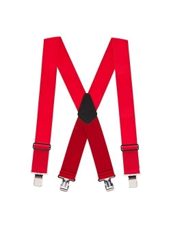 SuspenderStore Men's Heavy Duty Non-Stretch Work Suspenders (4 Sizes, 4 Colors)