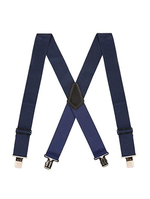 SuspenderStore Men's Heavy Duty Non-Stretch Work Suspenders (4 Sizes, 4 Colors)