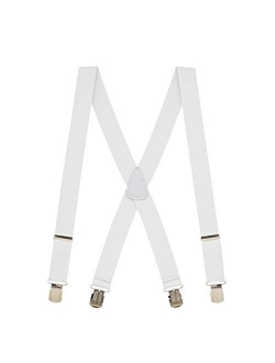 SuspenderStore Men's 1.5 Inch Wide Pin Clip Suspenders