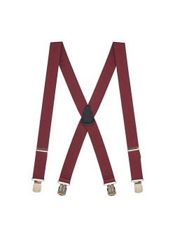 SuspenderStore Men's 1.5 Inch Wide Pin Clip Suspenders