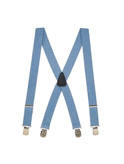 SuspenderStore Men's 1.5 Inch Wide Pin Clip Suspenders