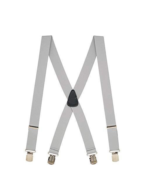 SuspenderStore Men's 1.5 Inch Wide Pin Clip Suspenders