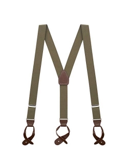 SuspenderStore Men's Y-Back Button Suspenders - 1.25 Inches Wide