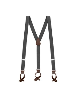 SuspenderStore Men's Y-Back Button Suspenders - 1.25 Inches Wide