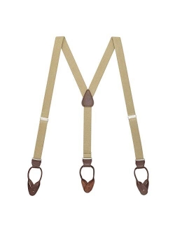 SuspenderStore Men's Y-Back Button Suspenders - 1.25 Inches Wide