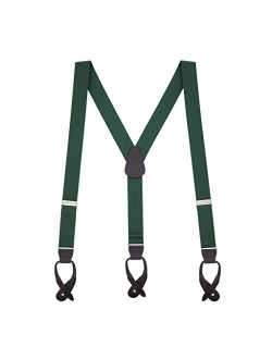 SuspenderStore Men's Y-Back Button Suspenders - 1.25 Inches Wide