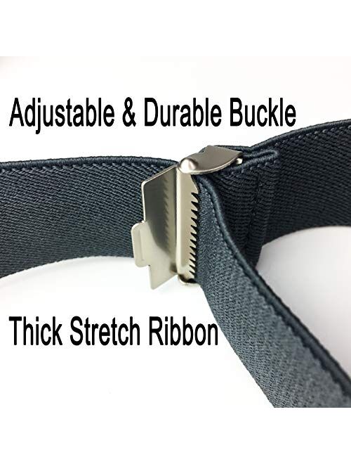 Men's X-Back 1.4 Inches Wide Heavy Duty Clips Adjustable Suspenders