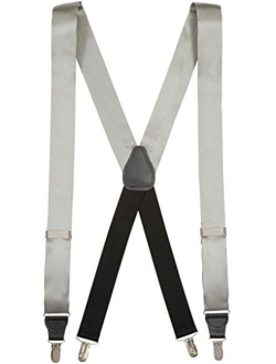 100% Silk Suspenders for Men Clip End Dress Tuxedo Suspender Made in USA