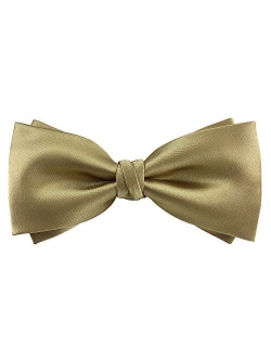 Mens Matte Satin Bowtie Solid Bow Ties