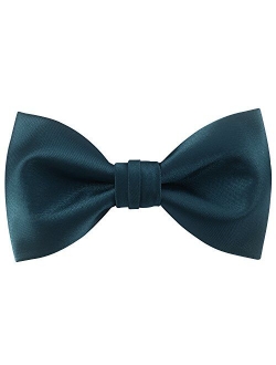 Mens Matte Satin Bowtie Solid Bow Ties