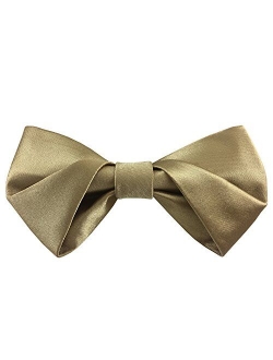 Mens Matte Satin Bowtie Solid Bow Ties