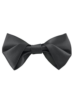 Mens Matte Satin Bowtie Solid Bow Ties