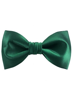 Mens Matte Satin Bowtie Solid Bow Ties