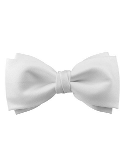 Mens Matte Satin Bowtie Solid Bow Ties